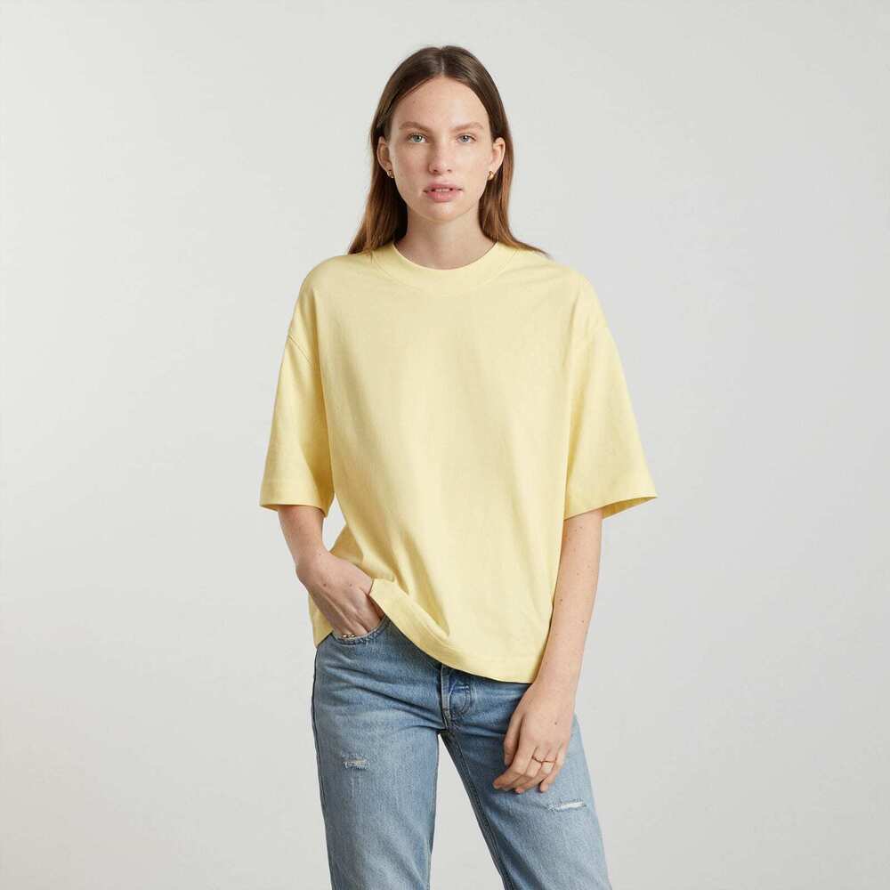 Everlane The Premium Weight Relaxed Tee Yellow Base - Size M